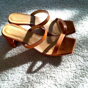 Banana Republic double strap block heel sandal